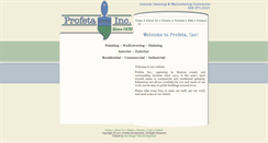 Desktop Screenshot of profetainc.com